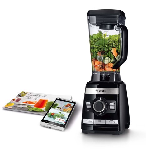 Bosch MMBH4P3B frullatore 2 L Frullatore da tavolo 1600 W Nero, Argento, Trasparente