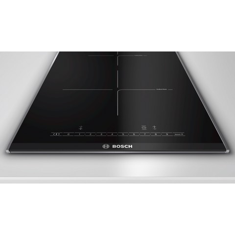 Bosch PIB375FB1E piano cottura Nero, Acciaio inox Da incasso Piano cottura a induzione 2 Fornello(i)