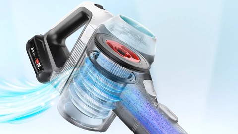 Bosch Scopa elettrica lavapavimenti 2in1 Unlimited 7 ProHygienic Aqua Bianco
