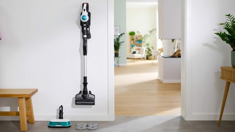 Bosch Scopa elettrica lavapavimenti 2in1 Unlimited 7 ProHygienic Aqua Bianco