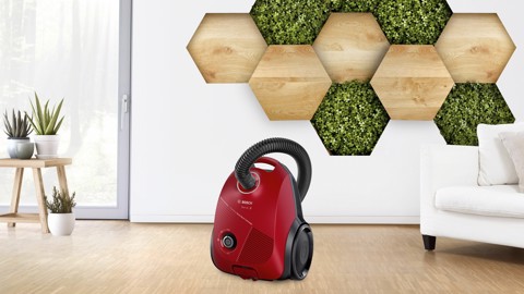 Bosch Serie 2 BGBS2RD1 Aspirapolvere con sacco Rosso