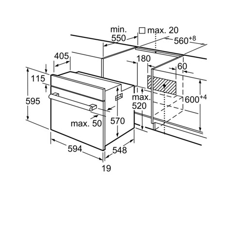 Bosch Serie 2 HBF011BA0 forno Forno elettrico 66 L 2990 W A Nero