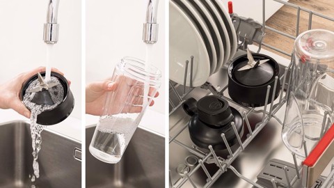 Bosch Serie 2 MMB2111M frullatore 0,6 L Frullatore per sportivi 450 W Nero, Acciaio inossidabile