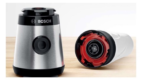 Bosch Serie 2 MMB2111M frullatore 0,6 L Frullatore per sportivi 450 W Nero, Acciaio inossidabile