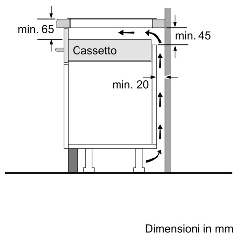 Bosch Serie 2 PUG611AA5E piano cottura Nero Superficie piana 60 cm Piano cottura a induzione 4 Fornello(i)