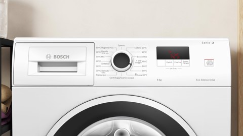 Bosch Serie 2 WGE03200IT Lavatrice a carica frontale 8kg 1200g/min Bianco Classe A