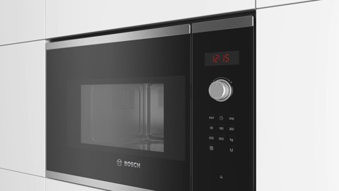Bosch Serie 4 BFL523MS1F forno a microonde Acciaio inox Solo microonde Da incasso 20 L 800 W