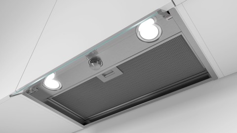 Bosch Serie 4 DBB66AF50 cappa aspirante Integrato Acciaio inox 620 m³/h