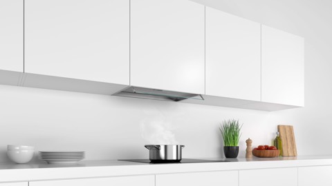 Bosch Serie 4 DBB66AF50 cappa aspirante Integrato Acciaio inox 620 m³/h