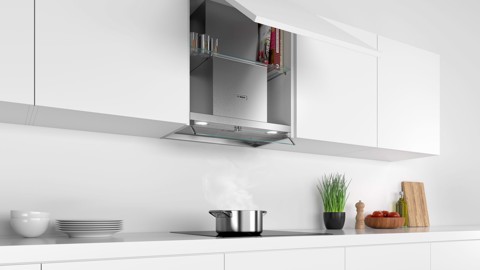 Bosch Serie 4 DBB66AF50 cappa aspirante Integrato Acciaio inox 620 m³/h