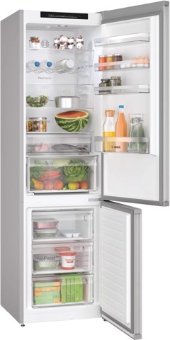 Bosch Serie 4 KGN392LBF frigorifero con congelatore Libera installazione 363 L Acciaio inox