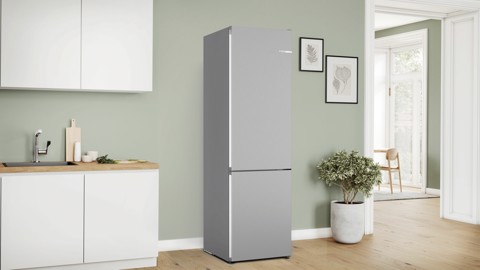 Bosch Serie 4 KGN392LBF frigorifero con congelatore Libera installazione 363 L Acciaio inox