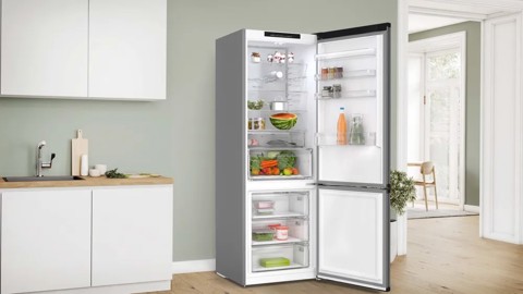 Bosch Serie 4 KGN49OCAF Frigorifero Combinato da libera installazione 203 x 70 cm Acciaio antracite Classe A