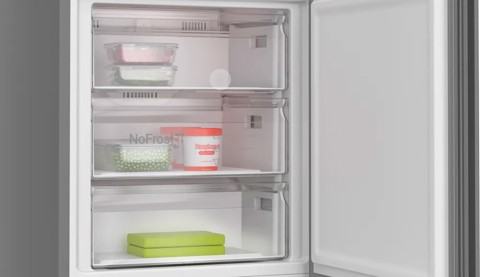 Bosch Serie 4 KGN49OCAF Frigorifero Combinato da libera installazione 203 x 70 cm Acciaio antracite Classe A