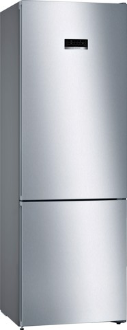 Bosch Serie 4 KGN49XLEA Frigorifero Combinato da libera installazione 203 x 70 cm Metal look Classe E - ammaccatura sul lato