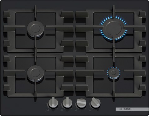 Bosch Serie 4 PNP6B6K40 Piano cottura a gas 60 cm 5 fuochi Vetro Nero