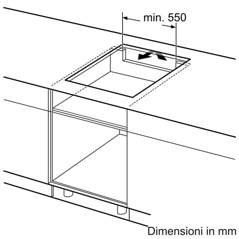 Bosch Serie 4 PVQ611BB6E Piano cottura a induzione 60 cm CombInduction Nero