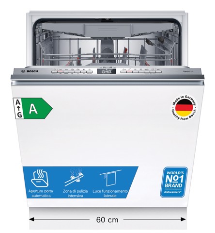 Bosch Serie 4 SMH4ECX27E Lavastoviglie da incasso a scomparsa totale Cerniere sliding 14 coperti Classe A