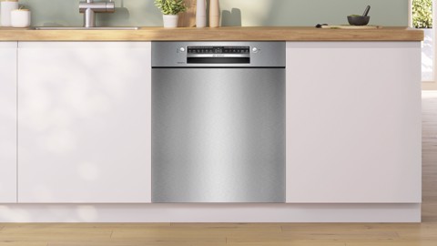 Bosch Serie 4 SMU4EVS08E Lavastoviglie da incasso sottopiano 14 coperti Acciaio spazzolato Classe B
