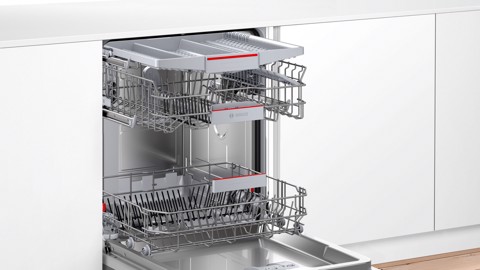 Bosch Serie 4 SMU4EVS08E Lavastoviglie da incasso sottopiano 14 coperti Acciaio spazzolato Classe B