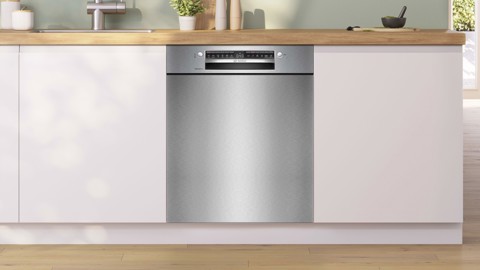 Bosch Serie 4 SMU4EVS08E Lavastoviglie da incasso sottopiano 60 cm Acciaio spazzolato Classe B