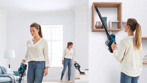 Bosch Serie 6 BBS611LAG Scopa elettrica ricaricabile Unlimited Blu