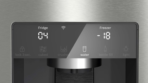 Bosch Serie 6 KFD96APEA frigorifero side-by-side Libera installazione 574 L E Acciaio inox