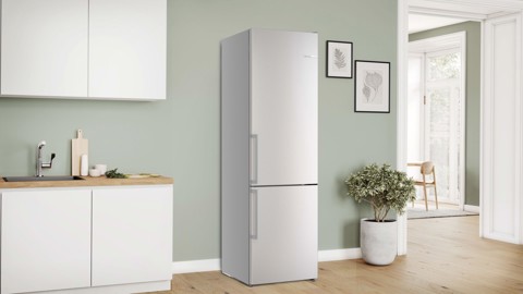 Bosch Serie 6 KGN39AIAU , Frigorifero combinato da libera installazione, 203 x 60 cm, Acciaio spazzolato anti-impronta Classe A