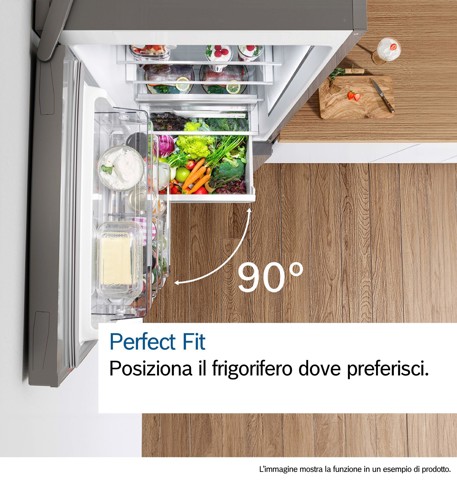 Bosch Serie 6 KGN39AIAU , Frigorifero combinato da libera installazione, 203 x 60 cm, Acciaio spazzolato anti-impronta Classe A