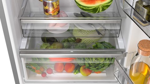 Bosch Serie 6 KGN49AIBT frigorifero con congelatore Libera installazione 440 L B Acciaio inossidabile