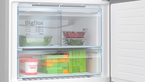 Bosch Serie 6 KGN86AIDR Frigorifero Combinato da libera installazione 186 x 86 cm Acciaio anti-impronta Classe D