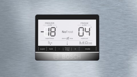 Bosch Serie 6 KGN86AIDR Frigorifero Combinato da libera installazione 186 x 86 cm Acciaio anti-impronta Classe D