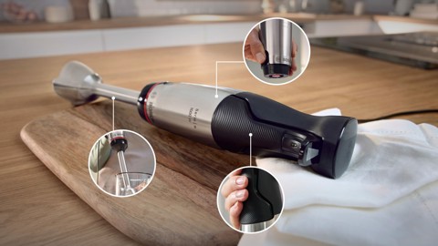 Bosch Serie 6 MSM6M610 Frullatore a immersione ErgoMaster 1000 W Inox