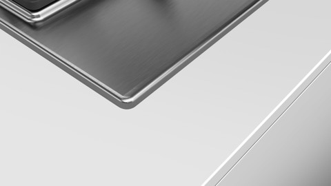 Bosch Serie 6 PCS7A5B90 piano cottura Acciaio inossidabile Da incasso Gas 5 Fornello(i)