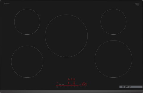 Bosch Serie 6 PIV831HB1E Piano cottura a induzione 80 cm 5 zone standard Nero