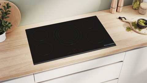 Bosch Serie 6 PIV931HC1E Piano cottura a induzione 90 cm 5 zone standard Nero