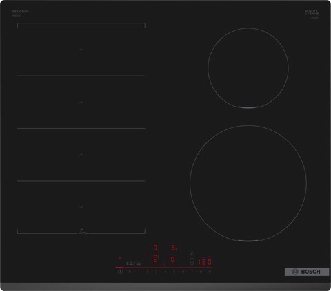 Bosch Serie 6 PIX631HC1E Piano cottura a induzione 60 cm FlexInduction Nero