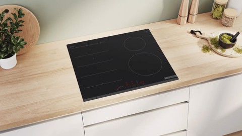 Bosch Serie 6 PIX631HC1E Piano cottura a induzione 60 cm FlexInduction Nero