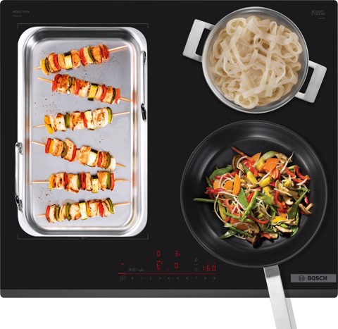 Bosch Serie 6 PIX631HC1E Piano cottura a induzione 60 cm FlexInduction Nero