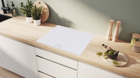 Bosch Serie 6 PUE612BB1E Serie 4 Piano cottura a induzione 60 cm 4 zone standard Bianco