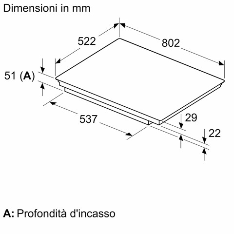Bosch Serie 6 PVS83KHC1Z piano cottura Nero Da incasso 80 cm Piano cottura a induzione 4 Fornello(i)