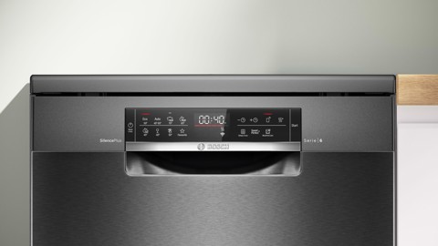 Bosch Serie 6 SMS6ECC12E Lavastoviglie da libera installazione 60 cm Acciaio nero Classe A