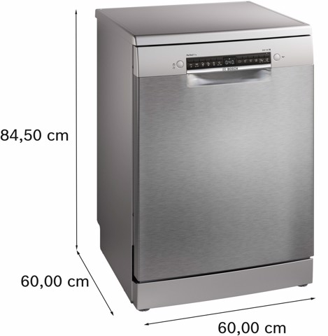 Bosch Serie 6 SMS6ZCI10E Lavastoviglie da libera installazione 14 coperti Acciaio spazzolato anti-impronta Classe B