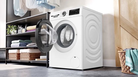 Bosch Serie 6 WGG244Z0IT lavatrice Caricamento frontale 9 kg 1400 Giri/min Nero, Bianco