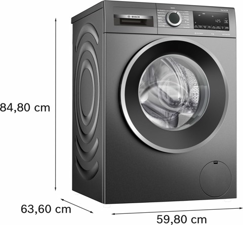 Bosch Serie 6 WGG244ZRIT Lavatrice a carica frontale 9kg 1400g/min Antracite Classe A
