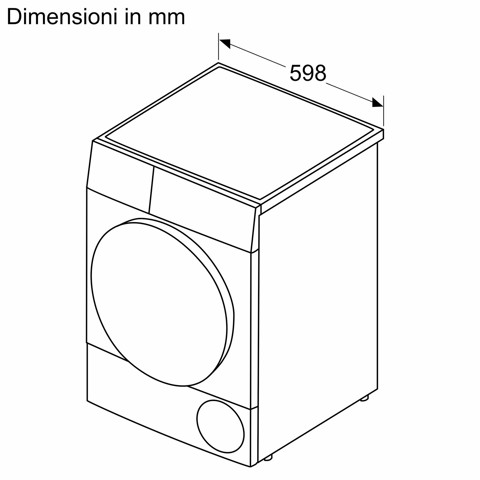 Bosch Serie 6 WQG233D1II asciugatrice Libera installazione Caricamento frontale 8 kg Bianco