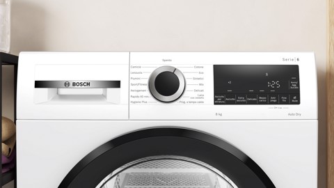 Bosch Serie 6 WQG233D1II asciugatrice Libera installazione Caricamento frontale 8 kg Bianco