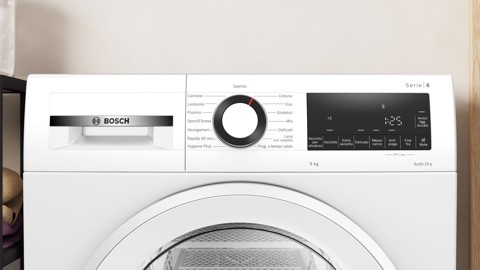 Bosch Serie 6 WQG243D6IT asciugatrice Libera installazione Caricamento frontale 9 kg Bianco