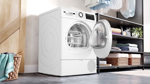 Bosch Serie 6 WQG243D6IT asciugatrice Libera installazione Caricamento frontale 9 kg Bianco