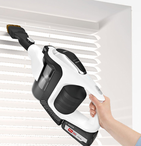 Bosch Serie 8 BBS812PCK aspirapolvere senza filo Senza sacchetto Bianco